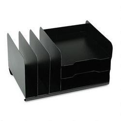 Mmf Industries Steel Combination Vertical/Horizontal Organizer, 15w x 11d x 8-1/8h, Black (MMF26420HVBLA)