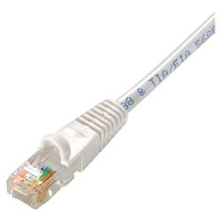 Steren Flush-Mold Cat. 5E UTP Patch Cord - 1 x RJ-45 - 1 x RJ-45 - 10ft - White