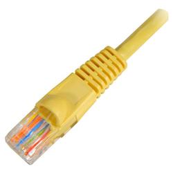 Steren Flush-Mold Cat. 5E UTP Patch Cord - 1 x RJ-45 - 1 x RJ-45 - 10ft - Yellow