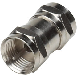 Pico Macom Steren F Male to Male Adapter - F-connector Male to F-connector Male - Brass