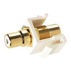 Steren RCA Keystone Modular Gold Insert - A/V Connector - RCA (310-463WH)