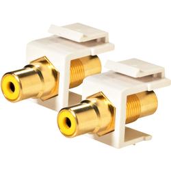 Steren RCA Keystone Modular Gold Insert - A/V Connector - RCA (310-464WH)