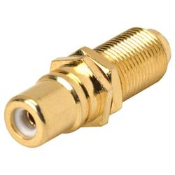 Steren Single RCA Female/F Female Adapter - RCA Female to F-connector Female (251-508)