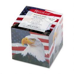 River Leaf Division Of Pci Stik-Withit® Designer Note Cube®, American Eagle, 2-7/8 x 2-7/8, 625 Sheets (RRLC251)