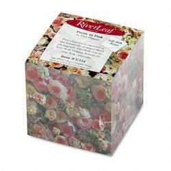River Leaf Division Of Pci Stik-Withit® Designer Note Cube®, Flowers, 2-7/8 x 2-7/8, 625 Sheets (RRLC154)