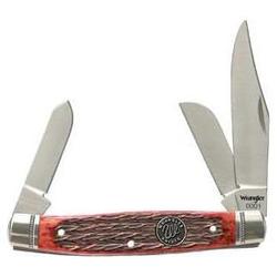 Wrangler Stockman, Red Picked Bone Handle