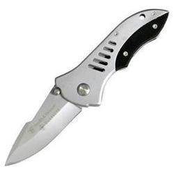 Smith & Wesson Swat Ii, Stainless W/black Insert, Plain Blade