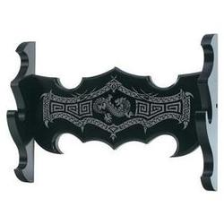 United Sword Wall Mount Display, Black W/oriental Graphics