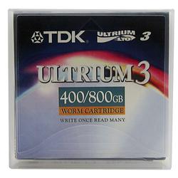 TDK ELECTRONICS CORPORATION TDK LTO Ultrium 3 WORM Tape Cartridge - LTO Ultrium LTO-3 - 400GB (Native)/800GB (Compressed)