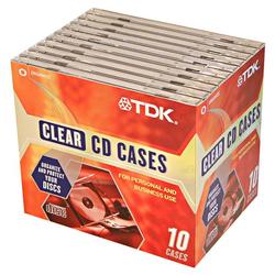 TDK Standard CD/DVD Jewel Case - Clear