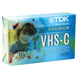 TDK Media TDK VHS-C Videocassette - VHS-C - 30Minute - SP