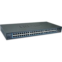TRENDWARE INTERNATIONAL TRENDnet TEG-2248WS 52-Port Gigabit Web-Based Smart Ethernet Switch - 48 x 10/100Base-TX LAN, 2 x 10/100/1000Base-T LAN