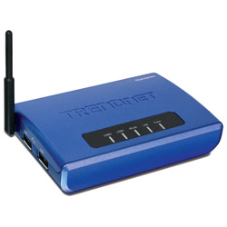 TRENDNET TRENDnet TEW-MP2U Wireless 2-Port Multi-Function Print Server