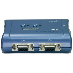 TRENDNET TRENDnet TK-209K 2-Port USB KVM Switch with Audio - 2 x 1 - 2 x HD-15 Keyboard/Mouse/Video