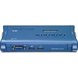 TRENDNET TRENDnet TK-407K 4-Port USB KVM Switch - 4 x 1 - 4 x HD-15 Keyboard/Mouse/Video
