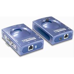 TRENDWARE INTERNATIONAL TRENDnet TK-EX2 KVM Extension Kit - 2 Computer(s) - 1 Local User(s) - 2 x HD-15 Video, 4 x mini-DIN (PS/2) Keyboard/Mouse