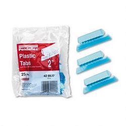 Esselte Pendaflex Corp. Tabs & Inserts for Hanging File Folders, 1/5 Cut, Blue/White, 25/Pack (ESS42BLU)