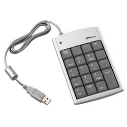 Targus PAUK10U Ultra Mini USB Keypad - USB - 19 Keys - Silver
