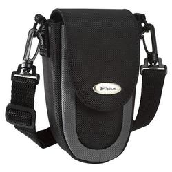 Targus Small Camera Case - Slide Insert - Shoulder Strap, Belt Loop - Nylon - Black, Gray (DCCS00)