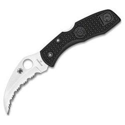 Spyderco Tasman Salt, Black Frn Handle, Serrated