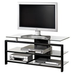 Techcraft Bernini Series HD40B TV Stand - Black, Silver