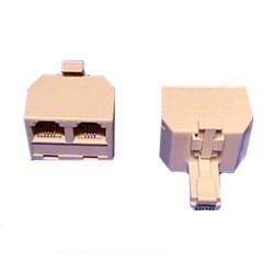 ZHF Telephone Phone RJ11 Line ADSL Modem Splitter Adapter