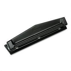 Master Prod Mfg. Co./Premier Martin Yale Ten-Sheet Three-Hole Punch, 9/32 Dia. Hole, Steel, Black (MAT30FB)