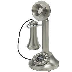 Crosley The Candlestick Phone - Brushed Chrome - - CR64-BC