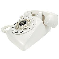 Crosley The Dreyfuss 500 Desk Phone - Ivory - - CR58-BC