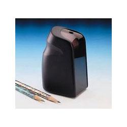 Hunt Manufacturing Company The MINI STANDUP (Sculptura Series) Battery Operated Pencil Sharpener, Black (HUN16765)