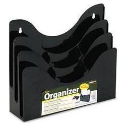 Deflecto Corporation Three-Tier Docuholder™ Organizer with 6 Removable Dividers, Black (DEF47634)