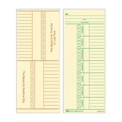 Tops Business Forms Time Cards, Named Days, 100/Pack, 3-3/8 x8-1/4 (TOP12603)