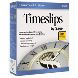 SAGE - PEACHTREE Timeslips 2008 by Sage - 10 User
