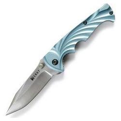 Columbia River Knife & Tool Tiny Tighe Breaker, Blue Nylon Handle, Plain, Non-assisted