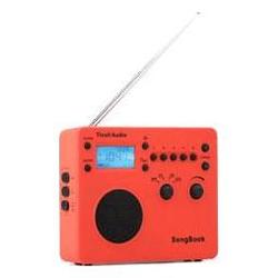 Tivoli SBRED Songbook AM / FM Alarm Clock Travel Radio, Red