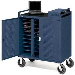 Toshiba Bretford 30 Unit Preassembled Notebook Cart - Steel - Blue (PA1359U-1SA30)