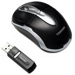 Toshiba Wireless RF Optical Mouse - Optical - USB - Silver