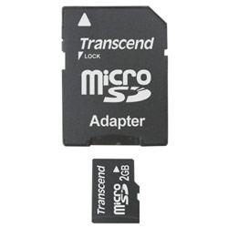 Transcend 2GB microSD Card - 2 GB (TS2GUSD)
