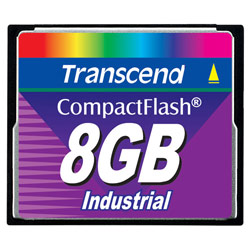 TRANSCEND INFORMATION Transcend 8GB Industrial Compact Flash Card (45x) - 8 GB