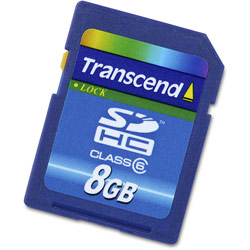 TRANSCEND INFORMATION Transcend 8GB SDHC Secure Digital High Capacity Card