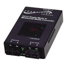 TRANSITION NETWORKS Transition Networks ATM or OC-12 Stand-Alone Transceiver - 2 x SC Duplex - OC-12 - Wall-mountable