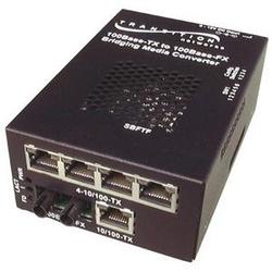 TRANSITION NETWORKS Transition Networks Bridging 10/100Base-TX to 100Base-FX Media Converter - 5 x RJ-45 , 1 x SC Duplex - 10/100Base-TX, 100Base-FX - Rack-mountable