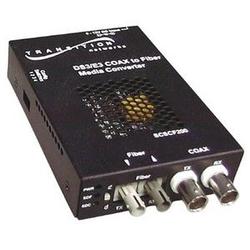TRANSITION NETWORKS Transition Networks DS3-T3/E3 Coaxial to Fiber Media Converter - 2 x BNC , 1 x SC Duplex - T3/E3, T3/E3 (SCSCF3017-100-NA)