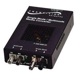 TRANSITION NETWORKS Transition Networks Ethernet or Token Ring Transceiver - 1 x ST , 1 x ST - Rack-mountable