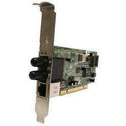 TRANSITION NETWORKS Transition Networks Fast Ethernet Dual Media Network Interface Card - PCI - 1 x SC , 1 x RJ-45 - 100Base-FX, 10/100Base-TX (NDM-FTX-SB201-01)