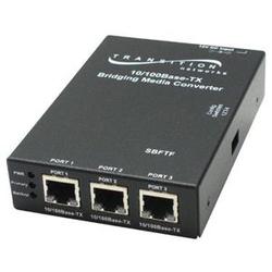 TRANSITION NETWORKS Transition Networks Fast Ethernet Redundant Link Protector Transceiver - 3 x RJ-45 - 10/100Base-TX