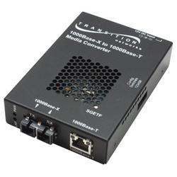 TRANSITION NETWORKS Transition Networks Gigabit Ethernet Media Converter - 1 x RJ-45 , 1 x SC - 1000Base-T, 1000Base-LX (SGETF1029-116)