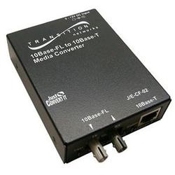 TRANSITION NETWORKS Transition Networks Just Convert-IT Stand-Alone Media Converter - 1 x RJ-45 , 1 x ST Duplex - 10Base-T, 10Base-FL (J/E-CF-02-EU)