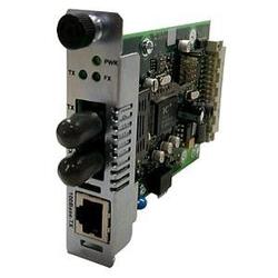 TRANSITION NETWORKS Transition Networks Slide-In-Module Media Converter - 1 x RJ-45 , 1 x SC - 100Base-TX, 100Base-FX (CRMFE1029-201)