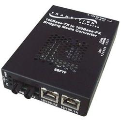 TRANSITION NETWORKS Transition Networks Stand-Alone Media Converter - 2 x RJ-45 , 1 x SC - 10/100Base-TX, 100Base-FX